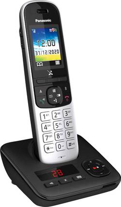 Panasonic Schnurlostelefon KX-TGH723 Babyphone und Kurzwahltasten 1 GS mit Anrufbeantworter 3 zusätzlichen Mobilteilen